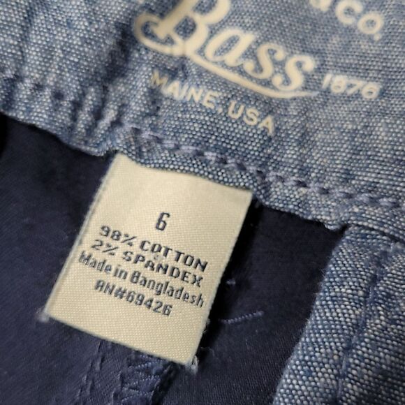 6 BASS CHILI PEPPERS TABASCO WOMEN'S red hot navy blue Mexico SHORTS MEDIUM - Picture 7 of 8